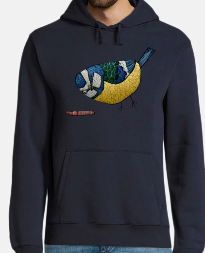 Felpa blue tit mens hoodie