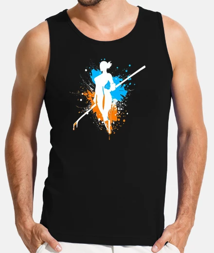 Camiseta blue white and orange bo staff art 2