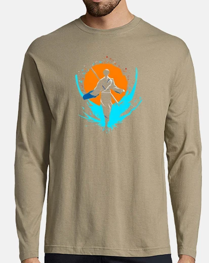 Camiseta blue white and orange bo staff art 3