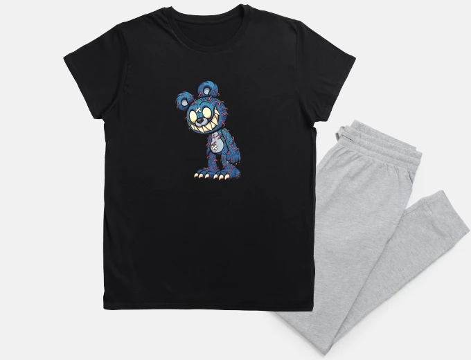 Pyjama blue zombie bear