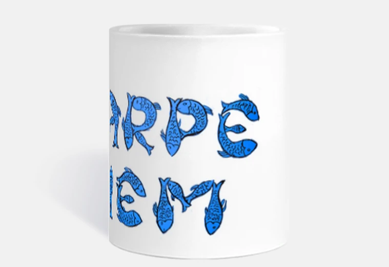 Cup bluefish carpe diem