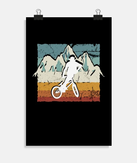 Poster bmx in beautiful nature