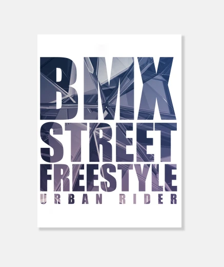 Stampa bmx street free style urban rider