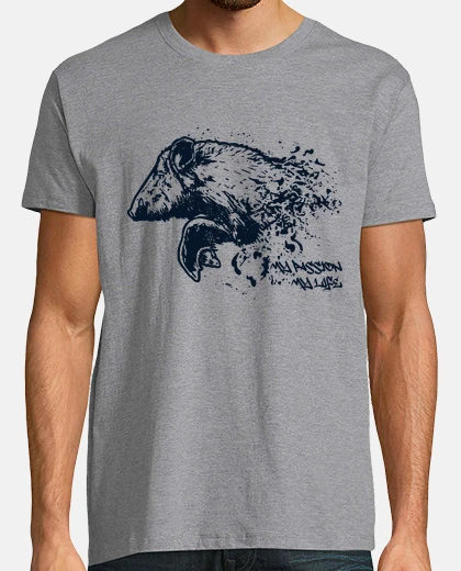 T-shirt boar jumping