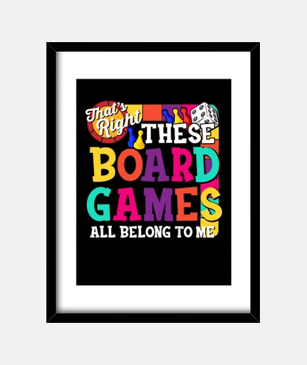 Framed boardgames all belong to me  gift