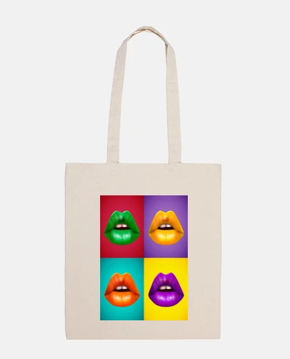 Borsa bocca labbra pop art warhol