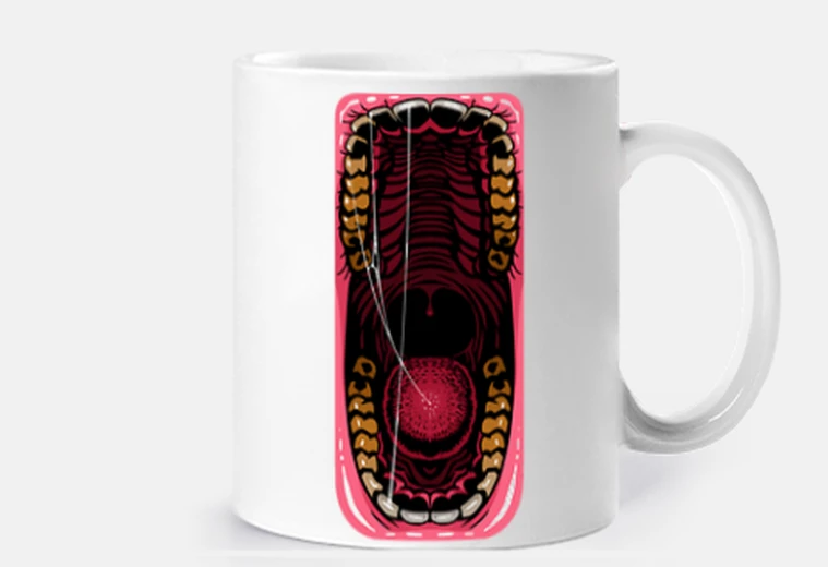 Tazza bocca rettangolare