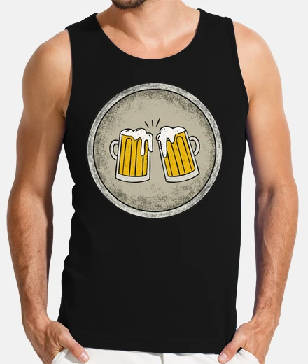 T-shirt boccali di birra vintage