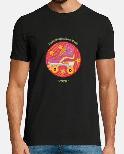 Camiseta bodacious años 70 retro chica patinar p