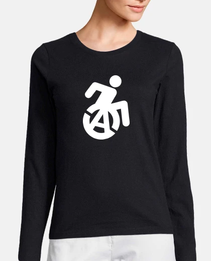 T-shirt body anarkía. t-shirt manica lunga donna