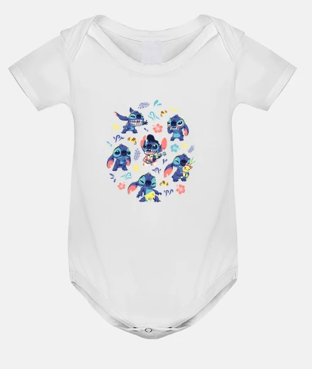 Vêtements body bébé a stitch day ohana des années 90