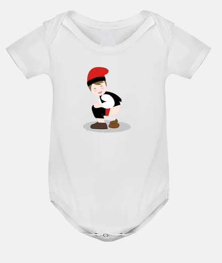 Vêtements body bébé caganer blanc