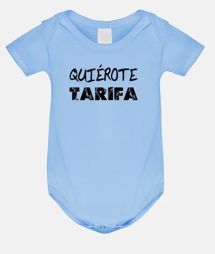 Body bebé Quiérote Tarifa en Celeste