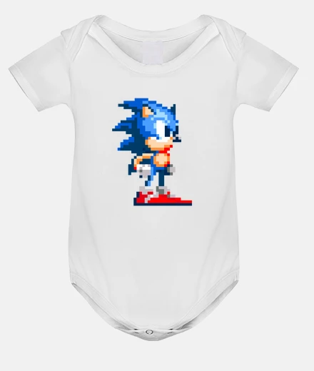 Abbigliamento body bebe sonic pixel art