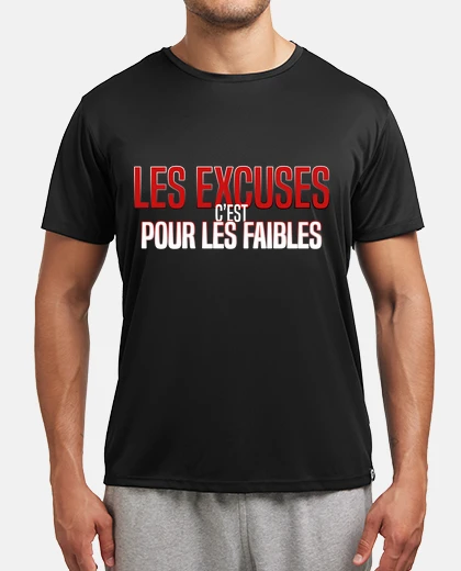 T-shirt bodybuilding - le scuse sono per i debo