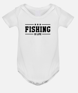 Bodysuit baby fishing - fisherman - fish