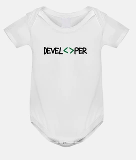 bodysuit baby geek - developer