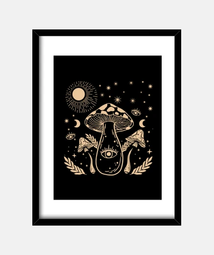 Framed boho mystical nature
