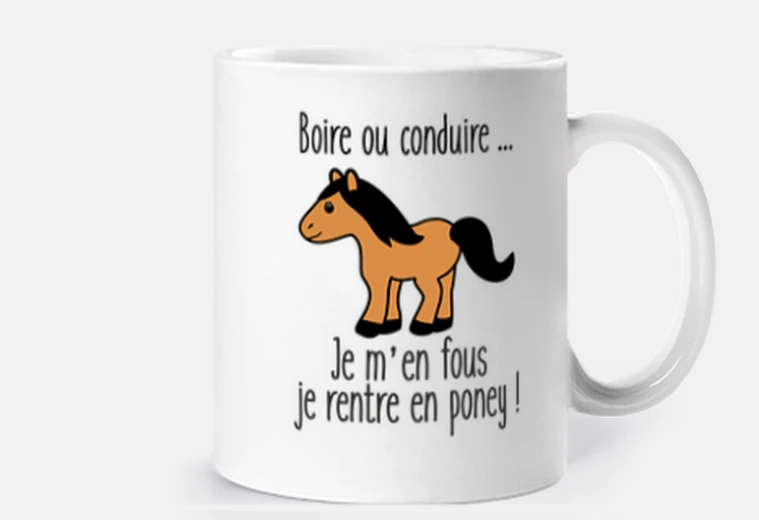 Mug Boire ou conduire je m'en fous je rentr
