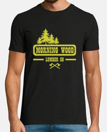 Tee-shirt bois de bois du matin.