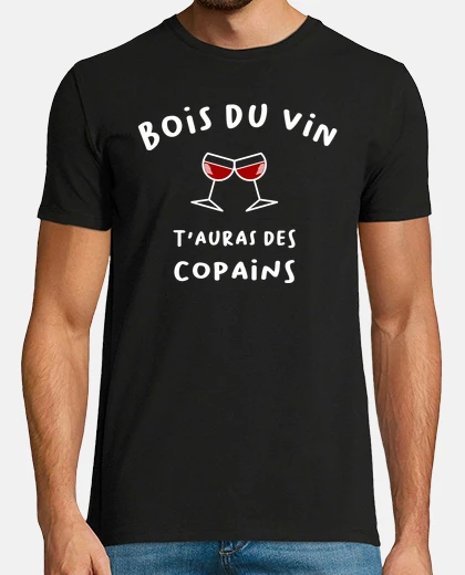 Tee-shirt Bois du vin tauras des copains t-shirt