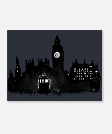 Tableau boîte de police à londres