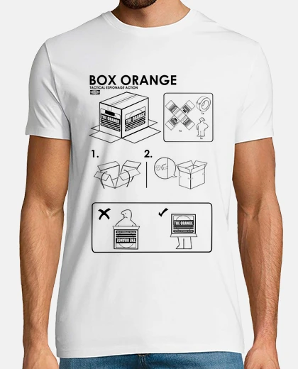 Tee-shirt boîte orange ikea
