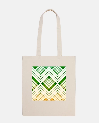 Bolsa bolsa de playa de tartán verde fresco revisitado