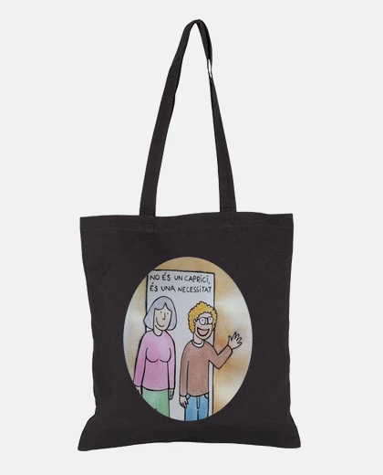 Bolsa de tela, color negro