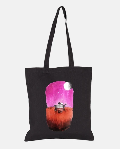 Bolsa de tela, color negro