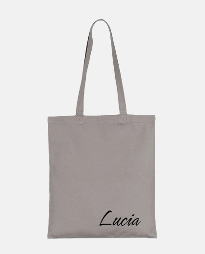 Bolsa de tela con nombre personalizado