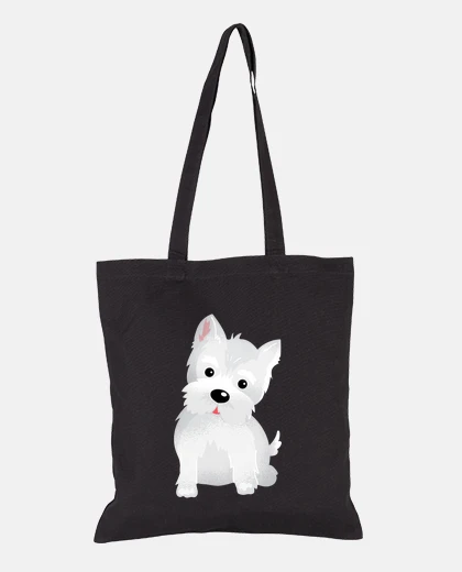 Bolsa Bolsa de tela Westy dog