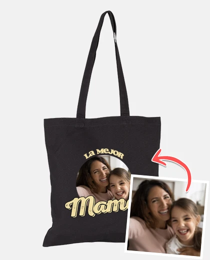 Bolsa bolsa la mejor mamá foto regalo