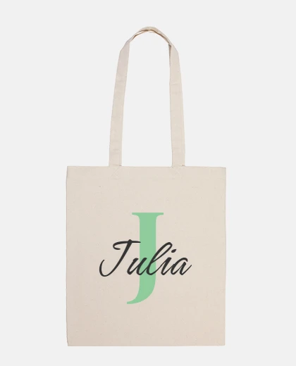 Bolsa Bolsa personalizada inicial y nombre - J