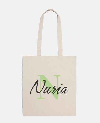 Bolsa Bolsa personalizada inicial y nombre - N