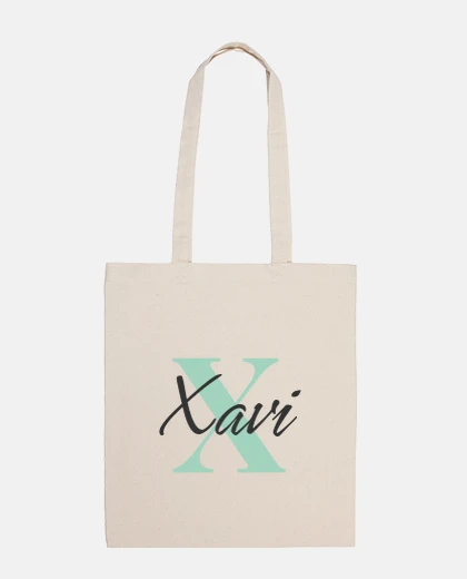 Bolsa Bolsa personalizada inicial y nombre - X