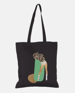 Bolsa de tela, color negro