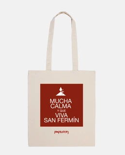 Bolsa Mucha Calma y que viva San Fermín