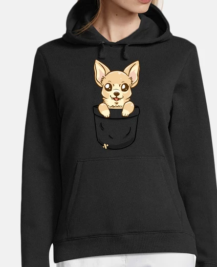 Sudadera bolsillo chihuahua