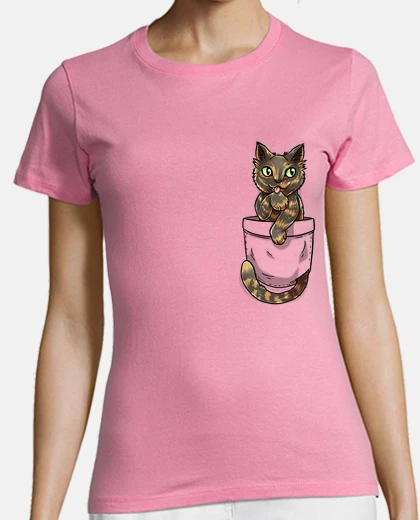 Playera bolsillo lindo concha de tortuga - camisa de mujer