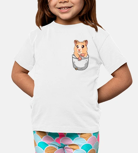 Ropa bolsillo lindo hámster mascota - camisa de niños