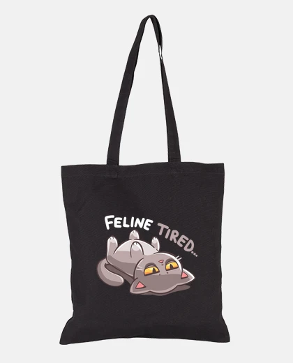 Bolsa bolso de mano felino cansado