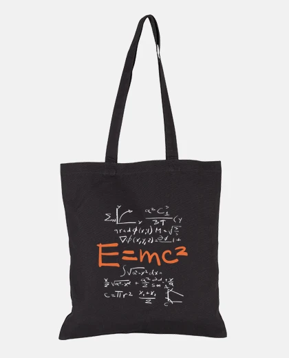 Bolsa bolso de mujer negro bolso tote para matemáticas, física cuántica y la teoría de rel