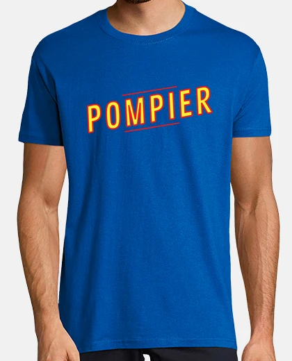 Camiseta bombero rojo y amarillo