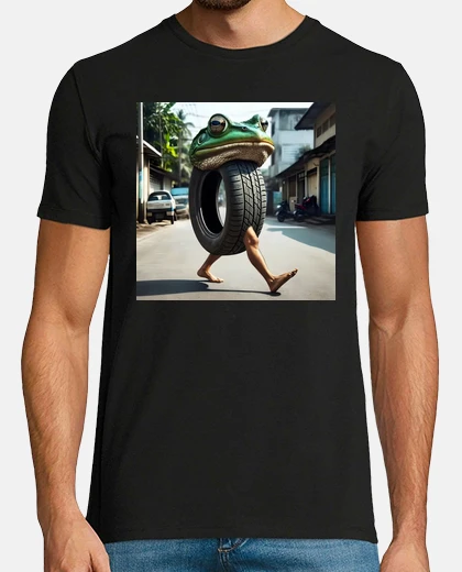 Camiseta boneca ambalabu, el híbrido impío de rana, neumático y piernas humanas. meme de brainrot.