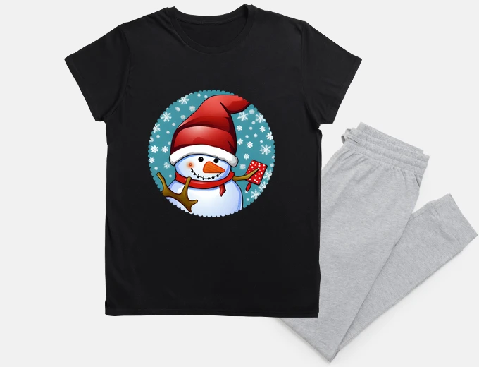 Pyjama Bonhomme de Neige bonnet de noel