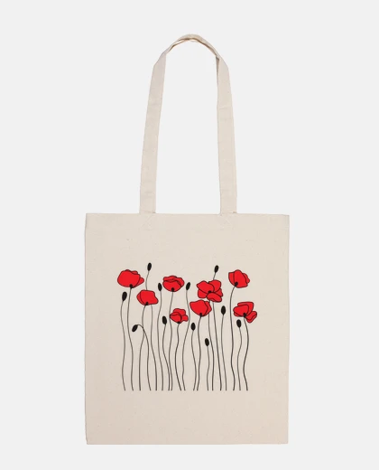 Bolsa bonitas amapolas