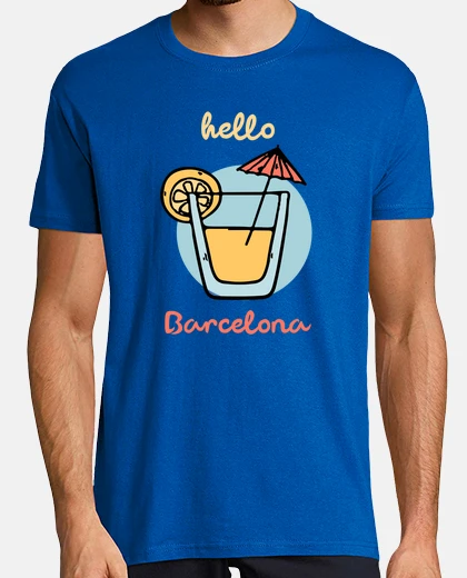 Tee-shirt bonjour barcelone