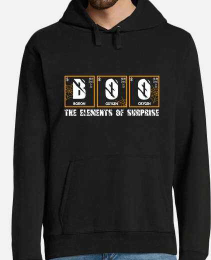 Sweat boo elements surprise tableau périodique chimie halloween en anglais