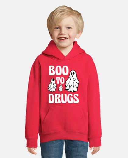 Kids Boo to drugs funny ghosts slogan